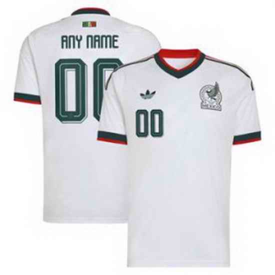 Youth 00 Mexico Custom 2026 Replica White Jersey 1